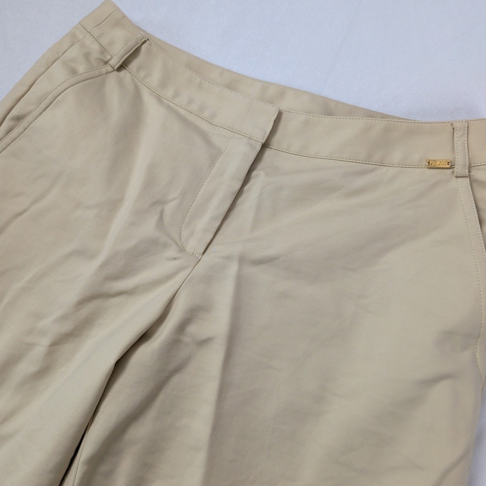 Old Money Beige Bermuda Shorts Size 6 Quiet Luxury